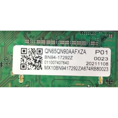 MAIN PARA TV SAMSUNG NEO QLED 4K UHD SMART TV / NUMERO DE PARTE BN94-17292Z / BN41-02855B / BN97-18910P / BN9417292Z / PANEL CY-TA065FMHVAH / DISPLAY T650QVN08.J / BN96-52616A / MODELO QN65QN90AAF / QN65QN90AAFXZA / QN65QN90AAFXZA CQ60 - Imagen 2